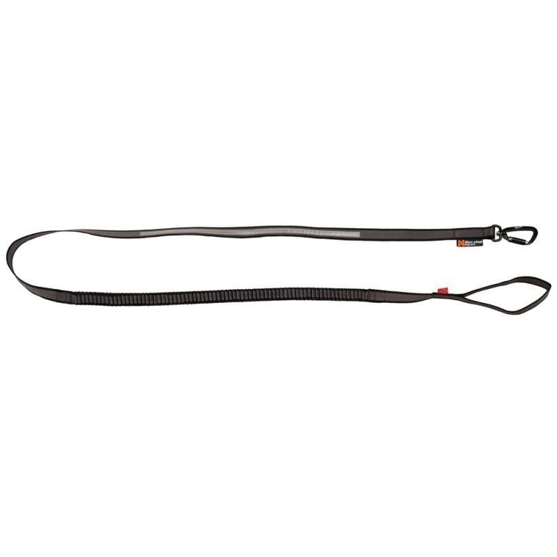 Non-Stop Dogwear Touring Bungee Leash, Black/Grey - 2.0m/23mm