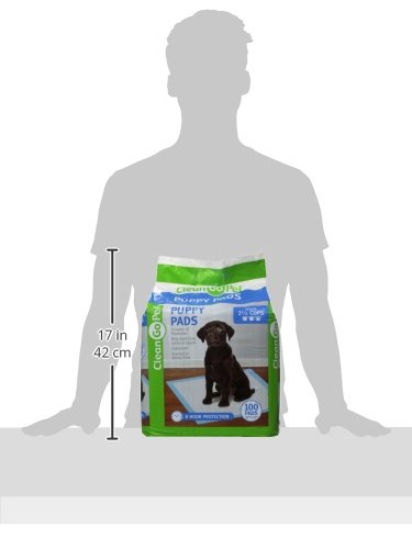 Clean Go Pet Puppy Pads, 100-Pack - Leakproof, Five-Layers, Eight-Hour Protection, Scented to Attract Puppies - Thumbnail 3