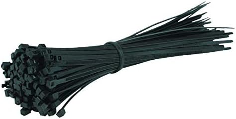 Voyago 100 Cable Ties 4.8 x 500 mm, Adjustable Robust, Self-Locking Nylon Cable Ties, UV Resistant Best Quality, Strong Nylon (Black)