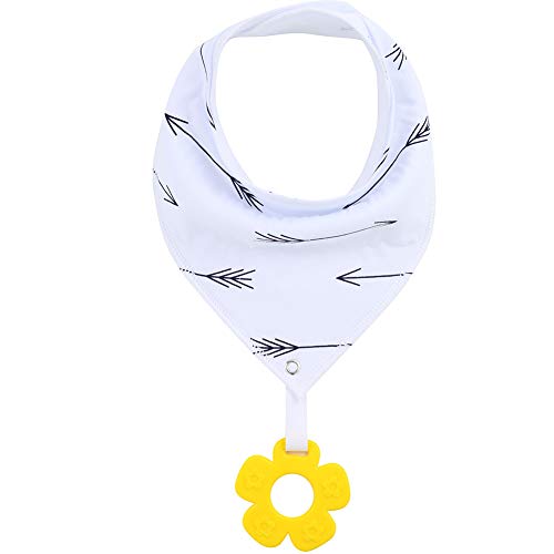 Baby Bandana Drool Bibs Unisex for Teething and Drooling - 3 Pack Super Soft Absorbent Cotton Bibs,Teething Toys Set Toddler Baby Shower Gift for Boys & Girls