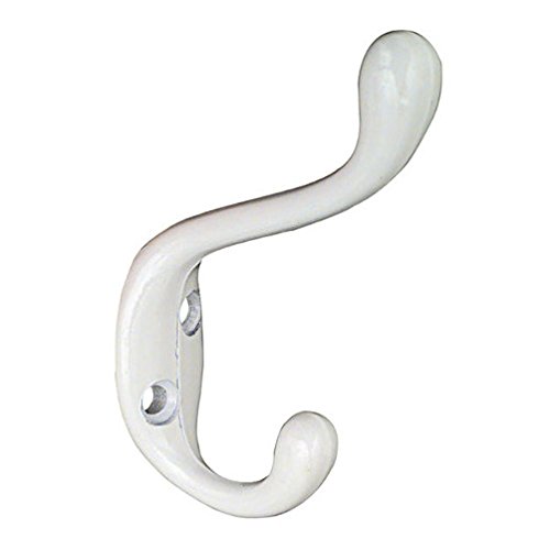 Heavy Duty White Coat & Hat Hook