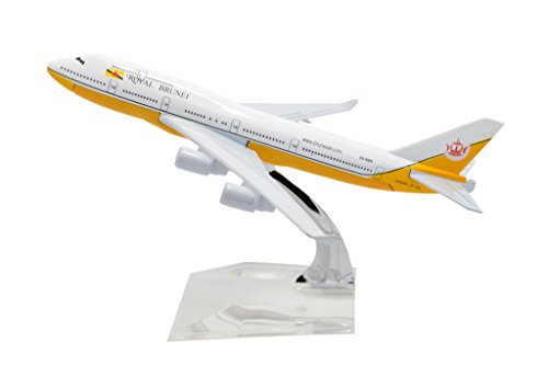 TANG DYNASTY(TM) 1:400 16cm Boeing B747 Royal Brunei Airlines Metal Airplane Model Plane Toy Plane Model