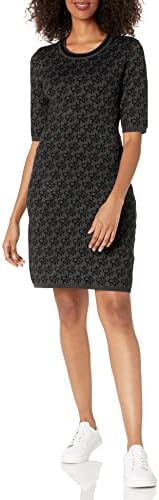 DKNY Women's Sweater Dress, Charcoal 