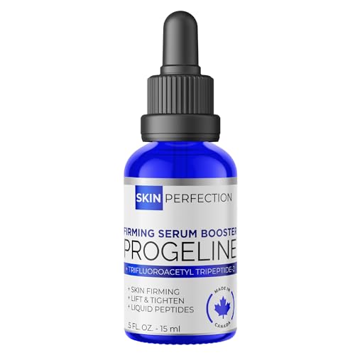 Skin Perfection Firming Serum Booster with Progeline Peptide Repair Serum Neck and Face Progeline Cream Upgrade Trifluoroacetyl Tripeptide-2 Anti-aging Diy .5 Fl Oz
