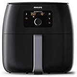 Philips Twin TurboStar Technology XXL Airfryer with Fat Reducer, Digital Interface 3lb/4qt- HD9650/96