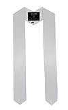 CollegeFashion Graduation Stole, white