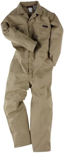 Neese VI9CA ComforTuff FR Cotton Indura Coverall, Large, Khaki