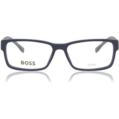 BOSS HUGO 0797/IT Occhiali, Matte Blue, 56 da uomo, Blu opaco
