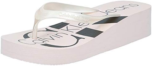 calvin klein flip flops pink
