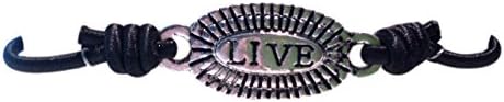 Inspirational 2 Sided 'Live Celebrate' Black Stretch Bracelet