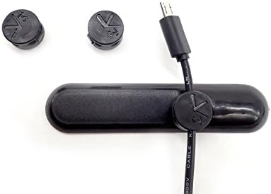 MALLMAX Adjustable Magnetic Cable Management - Multipurpose Cord Organizer for Electronic Cables (Black)