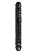 DOC JOHNSON - Jr. Veined 12 inch Double Header Bender Adult Toy, Body Safe, Easy To Use, Beginner Players, Adult Toy, Couples or Solo Play, Latex Free, Phthalate Free (Black)