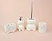 Isaac Jacobs White Ceramic Cat, Liquid Soap Pump/Lotion Dispenser with Chrome Metal Pump (Holds Up to 12 Oz) – Great for Bathroom, Kitchen Countertop, Bath Accessory (Cat)
