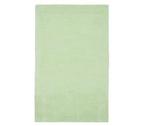 Pottery Barn Kids Solid Rectangle Chenille Rug Green Amazon Co Uk