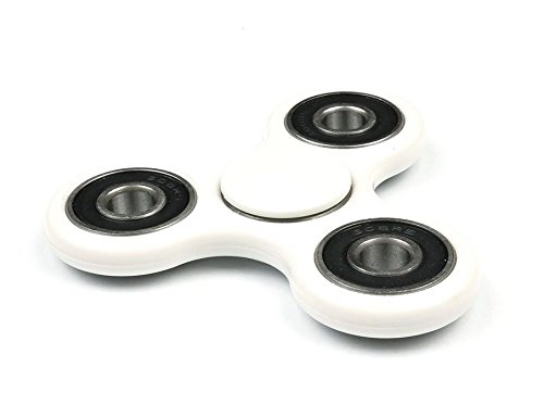 Spinout Fidget Spinners: "CLASSIC WHITE" White Color, High--Quality Fidget Spinner