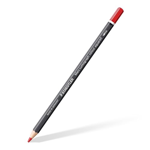 STAEDTLER Yellow-Orange Watercolour Pencil – Water Soluble Art Pencil with Hexagonal Design – 3.6 mm Lead, High Colour Intensity and Light Fastness