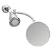 iDesign - 20301 Fog-Free Small Shower Shaving Mirror with Flexible Arm, Fogless Mirror for Bathroom, Vanity, Bathtub, Wall, 14