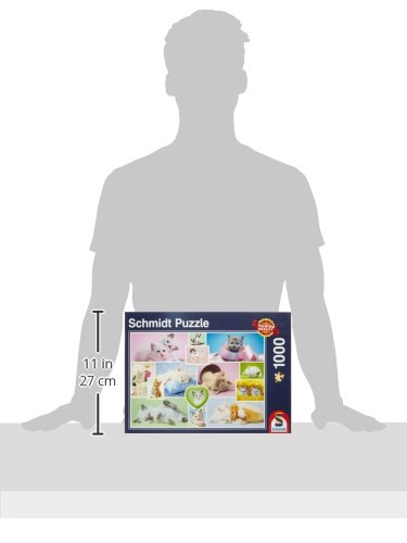 Schmidt Spiele Puzzle 58230 Puzzle 1.000 Teile, Schmusekatzen – Bild 4