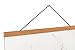 Magnetic Poster Hanger Frame, 12x18 12x16 12x24 Light Wood Wooden Magnet Canvas Artwork Print Dowel Poster Hangers Frames Hanging Kit (Teak Wood, 12
