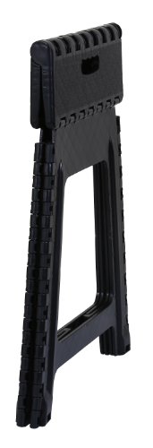 Superior Performance Folding Step Stool 18 Inch (Grey) (Black)