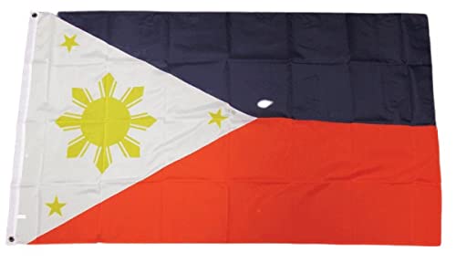 NWFlags Philippines Flag 5ft x 3ft 75d Premium Polyester Suitable For Flagpoles | Strong Polyester 5x3 foot material flag with Eyelets