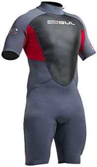 Gul Response 3/2MM Mens Shorty Wetsuit Wetsuit In Graphite/Red