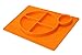 ChooseMyPlate - all-in-one Silicone Placemat with cup holder and nutritional guidelines for babies, toddlers, and kids - BPA free non-slip food divider dinnerware for kids - Color: (Orange)