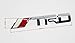 BZQq 3D TRD Racing Grill Grille Zinc alloy Emblem Red and Silver Universal Fit All Vehicles