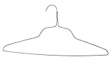 100 Standard Gold Wire Hangers 18