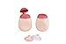 BEABA BabySqueez 2 Pack – Soft Reusable, Portable and Refillable Silicone Baby Food Pouch - Great for Purees, Smoothies, and Snacks - Includes 2 Different Spouts for 2 Stages – Holds 6 oz (Pink)