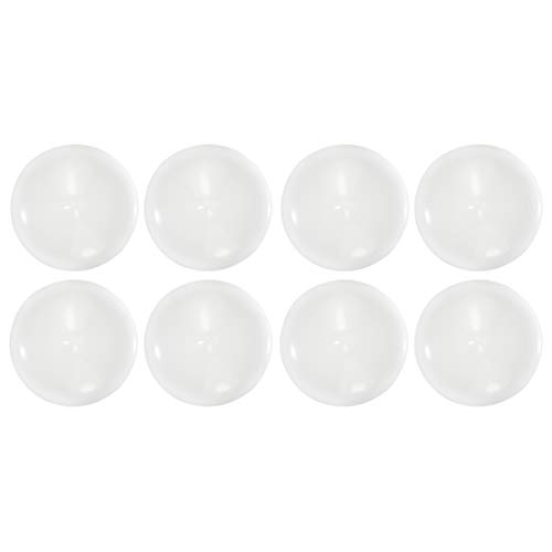 Prescott Plastics 8 Pack: White Round Flexible Vinyl Pipe Post End Cap Cover (1.25" (1 1/4"))