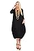 Pastel by Vivienne Women's Cocoon 3/4 Sleeve Mdi Dress Plus Size with Pockets