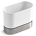 KOHLER KOHG9 6378-0 Kitchen Dish Brush Holder, Sink Caddy, Silicone and Stainless Steel, White
