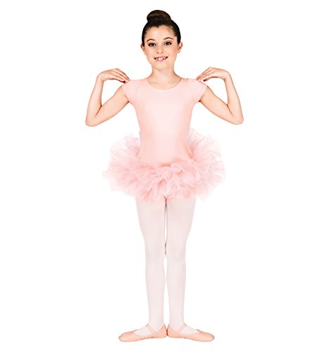 Theatricals Girls Short Sleeves Dance Leotards & Unitards Black M