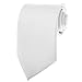 K. Alexander Mens Necktie SOLID Satin Neck Tie Coral White