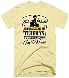 Huey P Newton T Shirt Black Panther African Malcolm X Marcus Garvey Tan