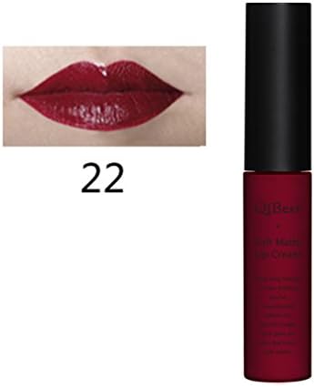 Niwota 22 Colors to Choose Magic Smudge-proof Long Lasting Liquid Lip Gloss Soft Matte Lip Cream Lipstick Sexy Beauty Makeup (#22)