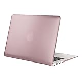 Mosiso Plastic Hard Case Cover for MacBook Air 11 Inch (Models: A1370 and A1465), Rose Gold