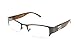 Newbee Fashion® - Full Metal Half Frame Clear Lens Glasses