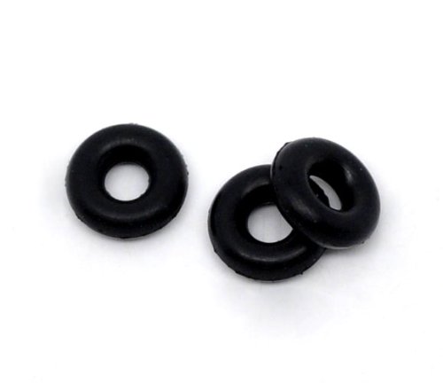 500 x Black Rubber/Silicone Beads Stopper 8mm Rings for Bracelets Jewellery Craft Making