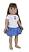 Fibre Craft Springfield Collection: White T-Shirt with Flower Emblem and Lavender Skirt