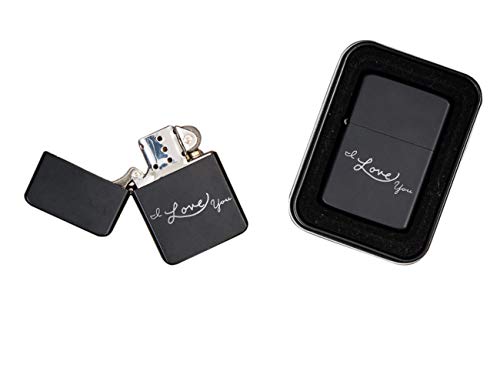 I Love You Flip Top Lighter, Awesome for Him or Her, Boyfriend Girlfriend Birthday, Smoker Gift