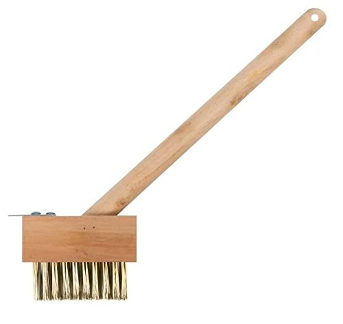 Patios Weed 30CM Brush Block Paving And Driveway Long Handle For Cleaning Remove Weeds And Moss Build Up Remover Tool With Angled Brush Wire Bristles For Outdoor Garden Path 1PC