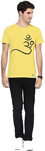 ECOSOUL Om Aum Mens Cotton Half Sleeve Printed Round Neck T Shirt