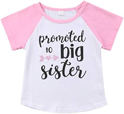 Gaono 2019 Baby Girl Clothes Outfit Big Sister Letter Print T-Shirt Top Blouse Shirts