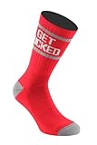 Samson Hosiery ® Novelty Get F*cked Dope Socks Red Cotton Unisex