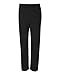 Jerzees Adult Open Bottom Fleece Pant - BLACK - small