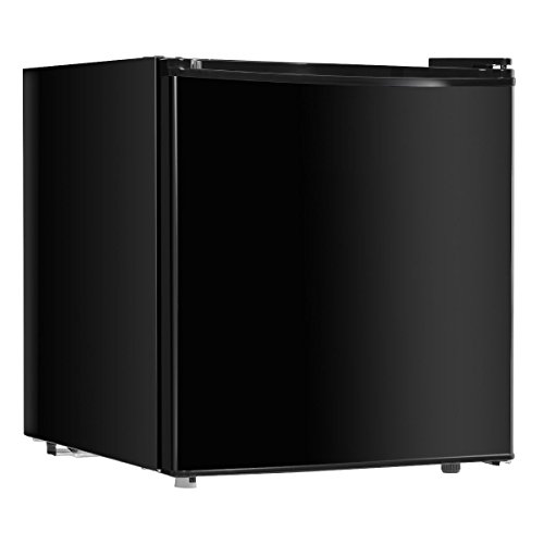 GHP 1.7 Cu Ft Black R600a Single Door Compact Refrigerator with Internal Freezer