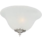 Maxim Basic-Max-Three Light Ceiling Fan Light Kit with Wattage Limiter in style-13 Inches Wide-Satin Nickel Finish