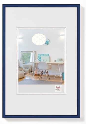 walther design Bilderrahmen blau 60 x 80 cm New Lifestyle Kunststoffrahmen KV080L